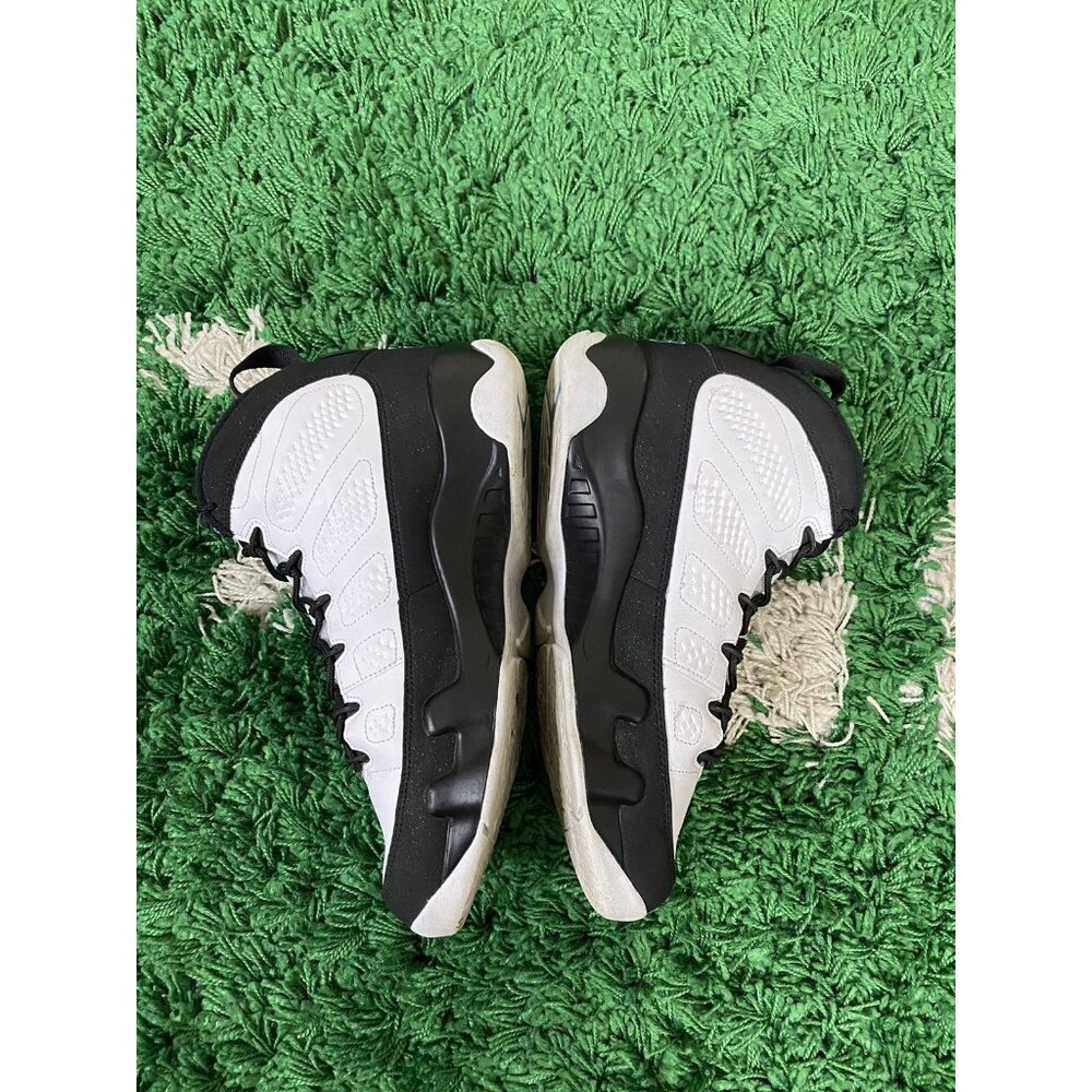Jordan Retro 9 Men’s Basketball Shoes - White/Black/Blue - Picture 5 of 9
